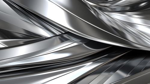 silver metal curve abstract graphic