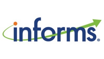 Blue INFORMS logo with green arrow running through the logo. 
